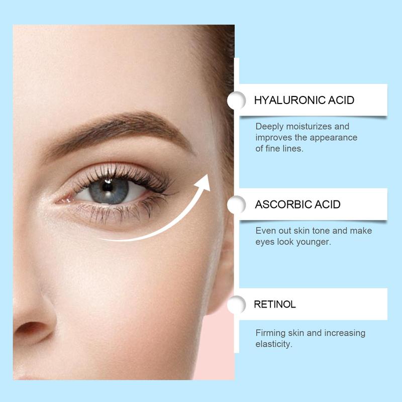 Hyaluronic Acid Eye Mask, 60pcs box Moisturizing Eye Mask, Eye Care Mask, Eye Skin Firming & Lifting Mask, Eye Care Product for Women & Men