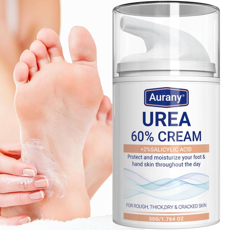 Urea & Salicylic Acid Foot Cream, Deep Moisturizing Foot Care Lotion, Exfoliating Foot Care Moisturizer for Dry Cracked Skin, Body Care Products