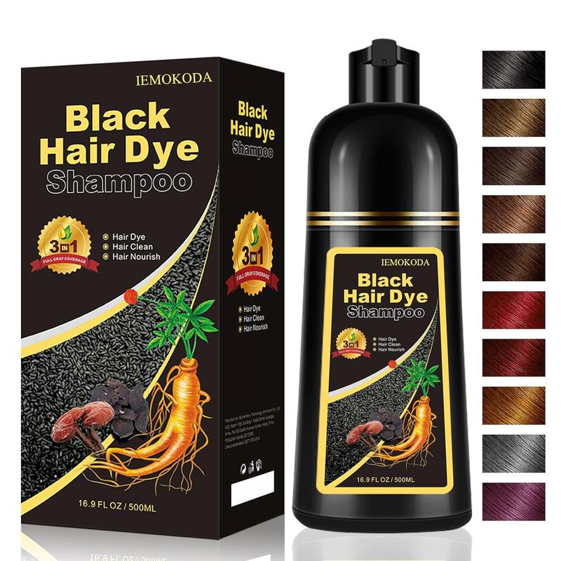 Blonde Brown Hair Dye Shampoo 3 in 1, Natural Hair Color，100% Gray Coverage, 10-15 mins, Paraben Free hair  color dark  brown black hair Haircare