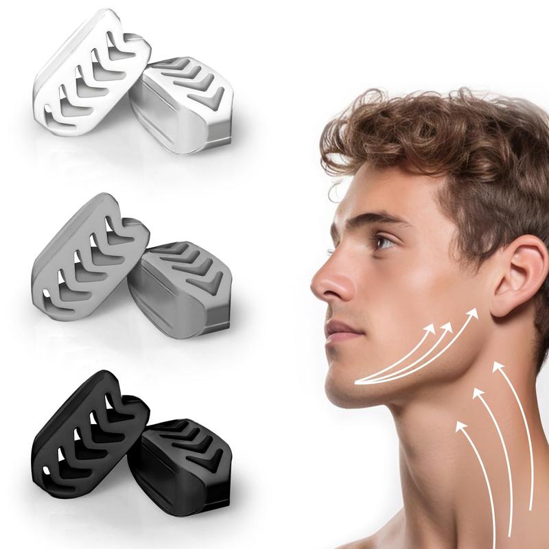 Silicone Jaw Exerciser, Different Resistance Levels Jaw Trainer, Jawline Exerciser for Women and Men, Creating a Beautiful Jawline Skincare Facial Storage Comfort