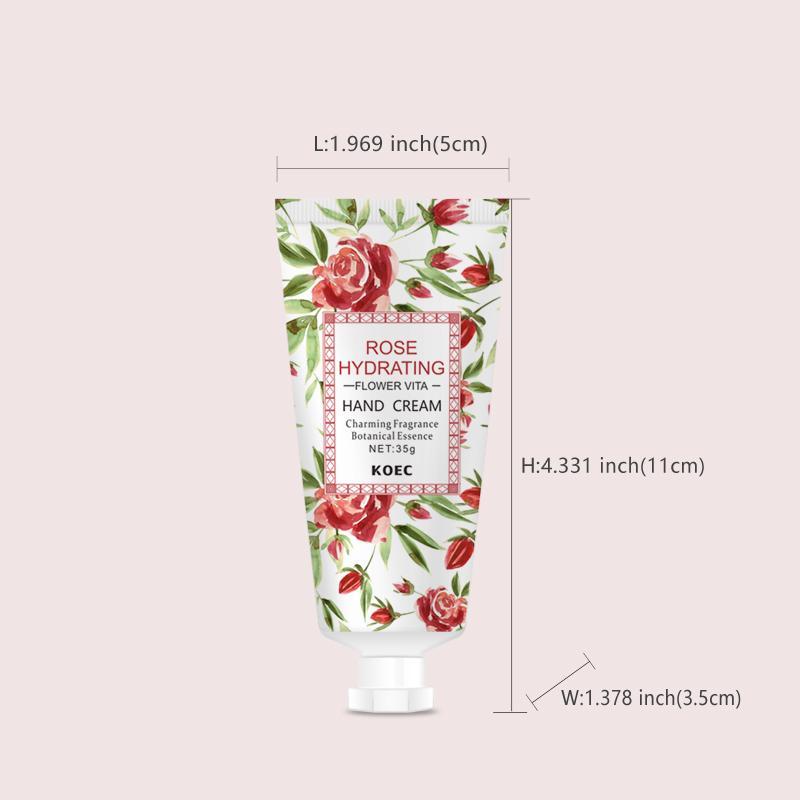 Rose Coconut Natural Essence Hand Cream, Moisturizing Hand Lotion, Nourishing & Hydrating Hand Cream For Women & Girls