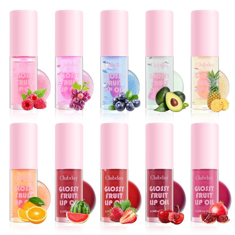 Long Lasting Temperature Change Lip Gloss, 1 Count Moisturizing Fruit Flavor Lip Glaze, Glossy Lip Glaze Stick, Plumping Lip Oil Lip Stick for Girls & Women, Christmas Gift