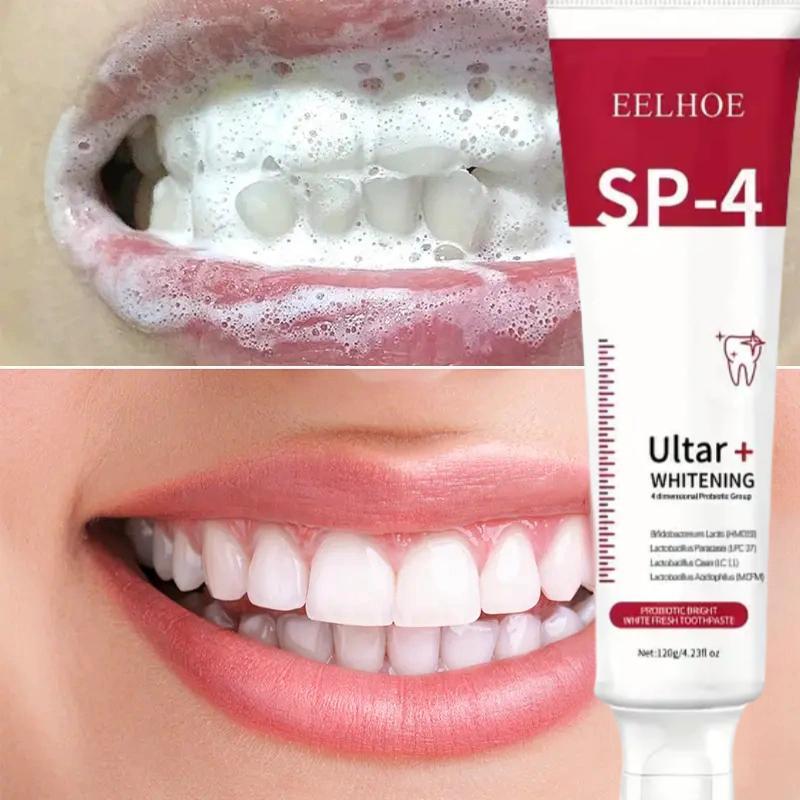 5pcs Super Sp4 Probiotic Toothpaste,120g - Deep Clean & Fresh Breath,Stain Removalldeal For Men &Women, Christmas Present