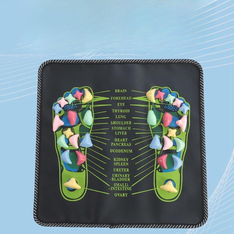 Reflexology Foot Massage Mat, Colorful Stone Foot Massager, Foot Massage Tool for Home & Spa, Body Care Tool for Women & Men