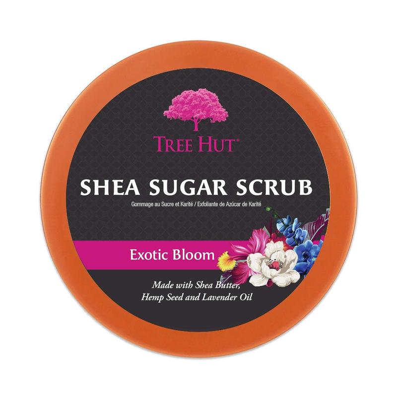 Tree Hut Exotic Bloom Shea Sugar Exfoliating & Hydrating Scrub, 18 oz