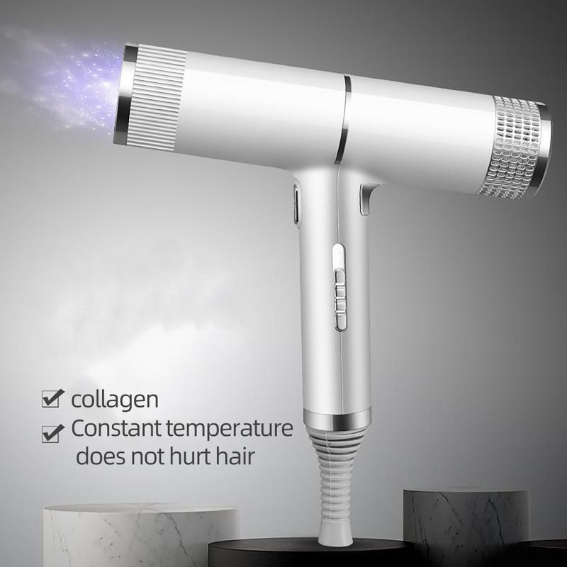 Professional High Speed Hair Dryer, 1 Count Low Noise Hot Air Hair Dryer, Foldable Hair Dryer for Home & Travel