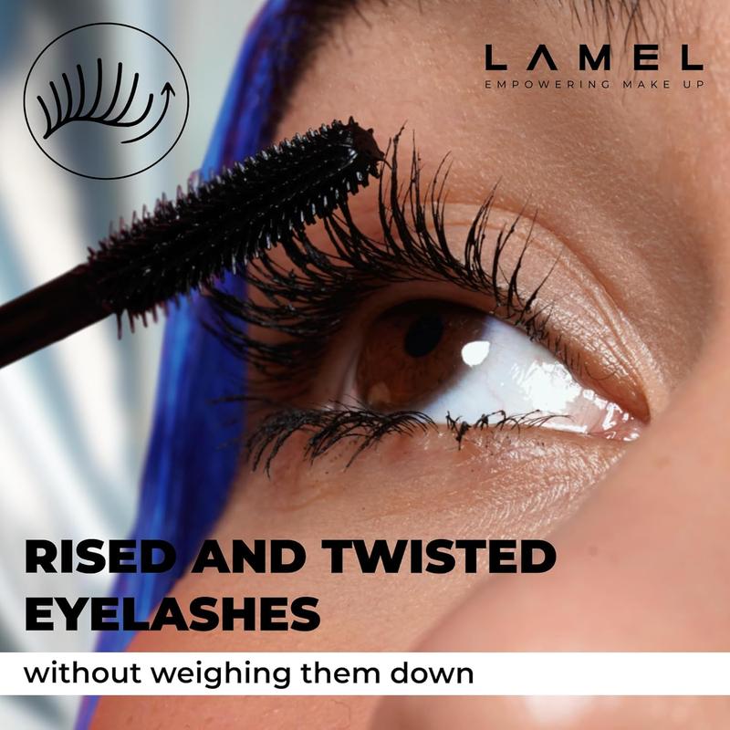 LAMEL Cult Lift & Volume Mascara \u2013 Volumizing & Lifting, Smudge-Proof, Flake-Free, Deep Black Pigment Mascara - 401