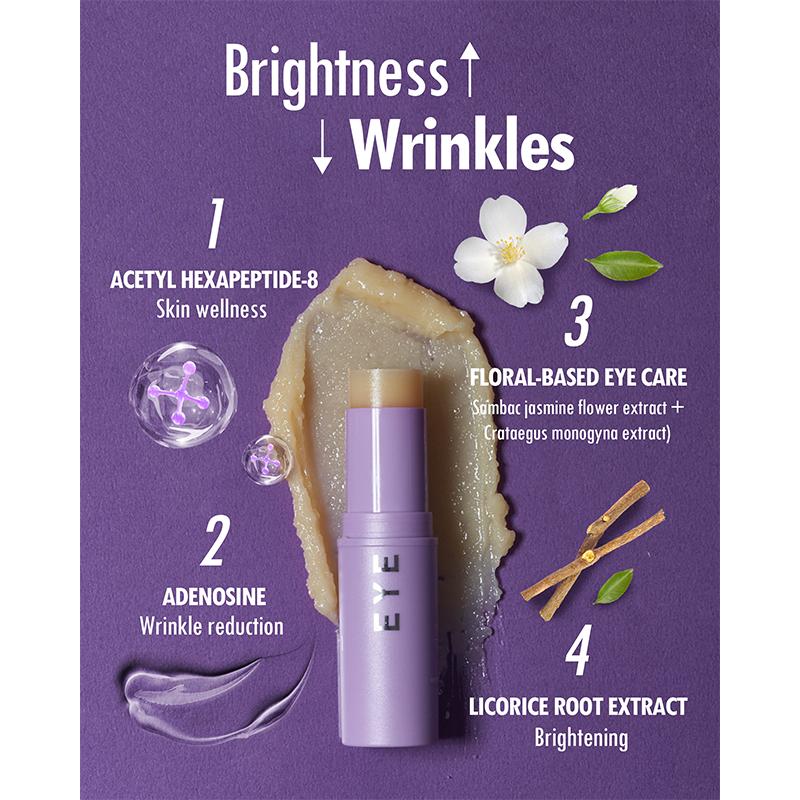 KAHI Eye Balm Multi Eye Brightener Stick & Moisture & Glow Balm - Hydrating Eye Stick & Multi-Purpose Korean Dark Circles & Fine Lines (0.32 fl oz) Brightening Cream