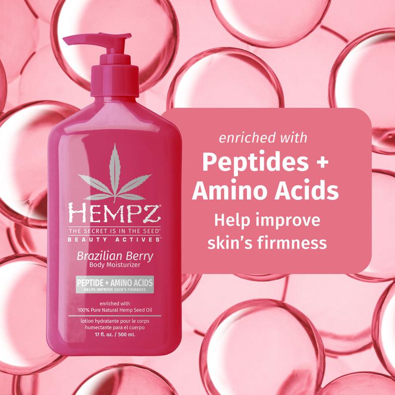 Beauty Actives Brazilian Berry Herbal Body Moisturizer with Peptides + Amino Acids