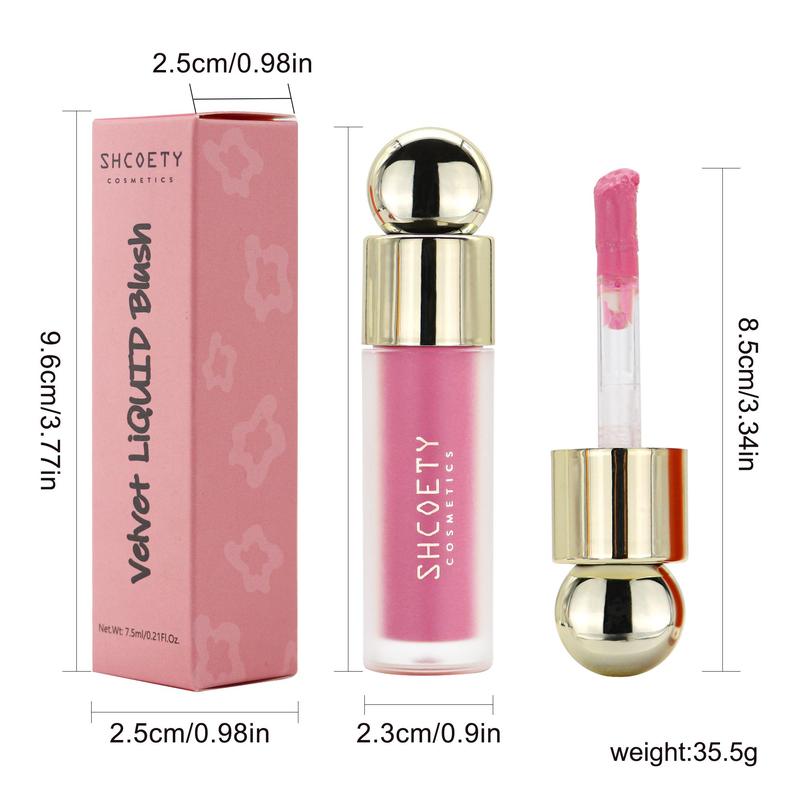 Long Lasting Liquid Blusher, 1 Count Natural Look Blush For Cheeks, Lips, Smudge-proof Blush Stick For Daily Makeup