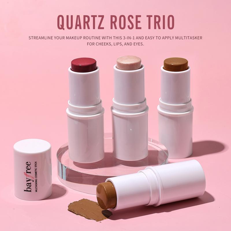 bayfree Multi Stick Trio Cream Blush & Contour Stick  Face Makeup Cosmetic Lightweight