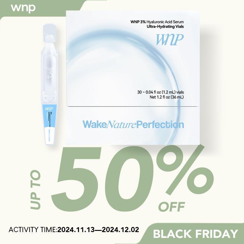 WNP Ultra-Hydrating Serum -Vegan | 3% Hyaluronic Acid Glass Skin Single-Use Vials Skincare Comfort