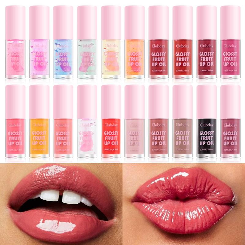 Long Lasting Temperature Change Lip Gloss, 1 Count Moisturizing Fruit Flavor Lip Glaze, Glossy Lip Glaze Stick, Plumping Lip Oil Lip Stick for Girls & Women, Christmas Gift