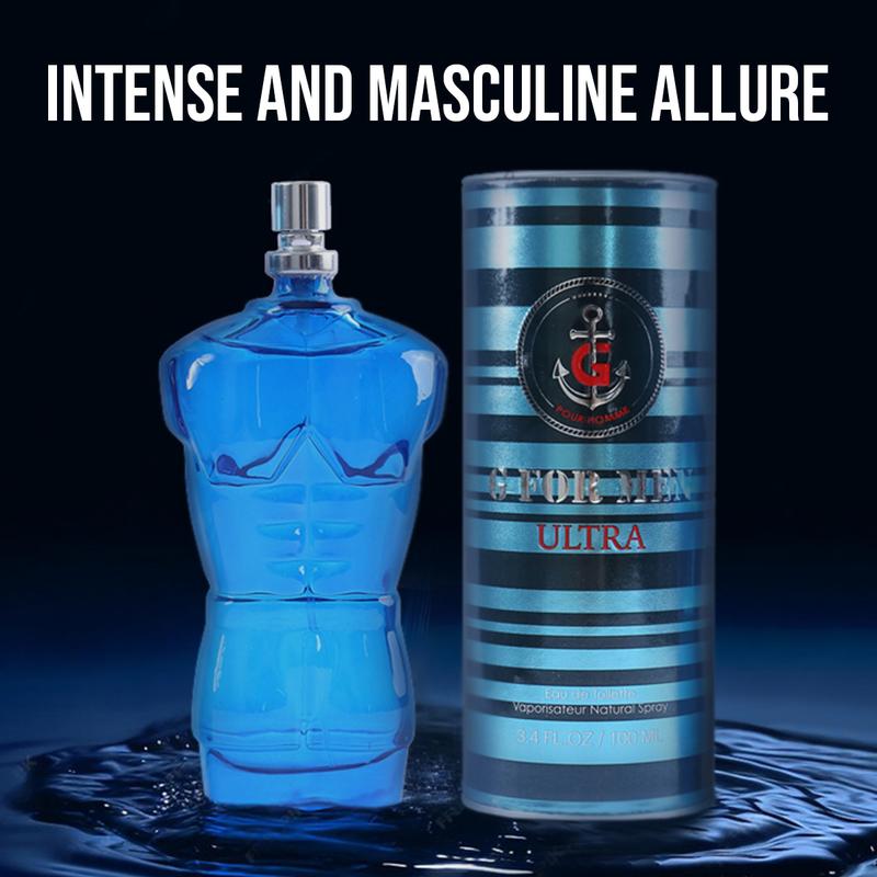 G For Men Ultra Eau De Toilette 100ml 3.4fl.oz. Natural Spray Cologne for Men - Intense and Masculine Scent