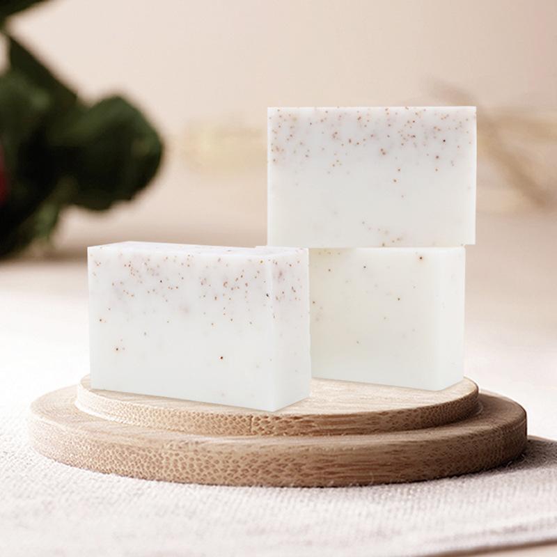 Almond & Coconut Oil Soap, 1 Box Deep Cleansing & Exfoliating Soap Bar, Moisturizing Body Wash Soap for Women & Men