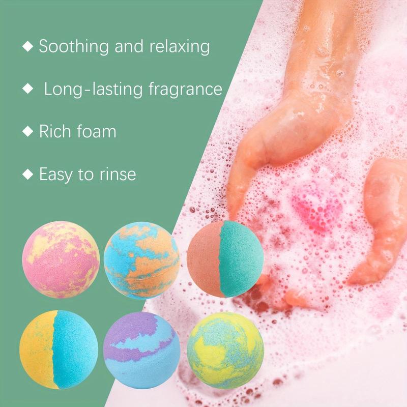 Festival Themed Bath Bomb, 6 Counts box Long-lasting Fragrance Moisturizing & Nourishing Bath Ball, Deep Cleaning Body Care Product for Women & Men