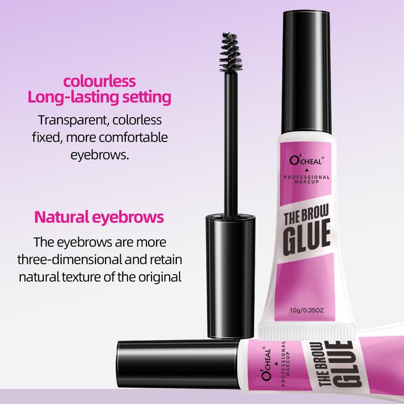 Long-lasting Eyebrow Glue, 1 Box Waterproof Eyebrow Gel, Quick-drying Smudge-proof Eyebrow Gel, Eye Brow Makeup Tool for Women