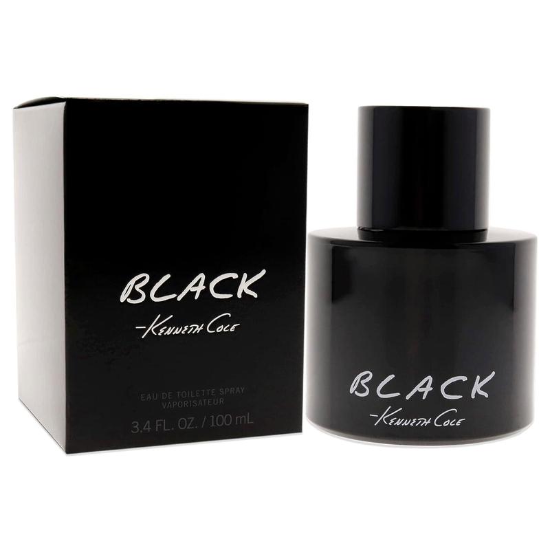 Kenneth Cole Black Eau de Toilette Spray Cologne for Men, 3.4 Fl. Oz Perfume