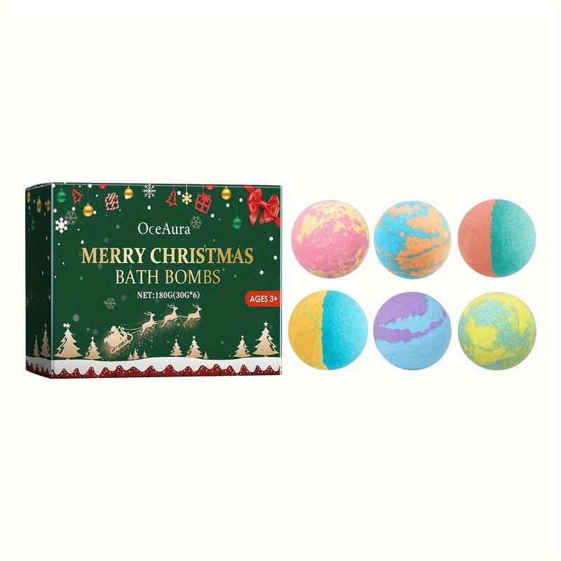 Festival Themed Bath Bomb, 6 Counts box Long-lasting Fragrance Moisturizing & Nourishing Bath Ball, Deep Cleaning Body Care Product for Women & Men