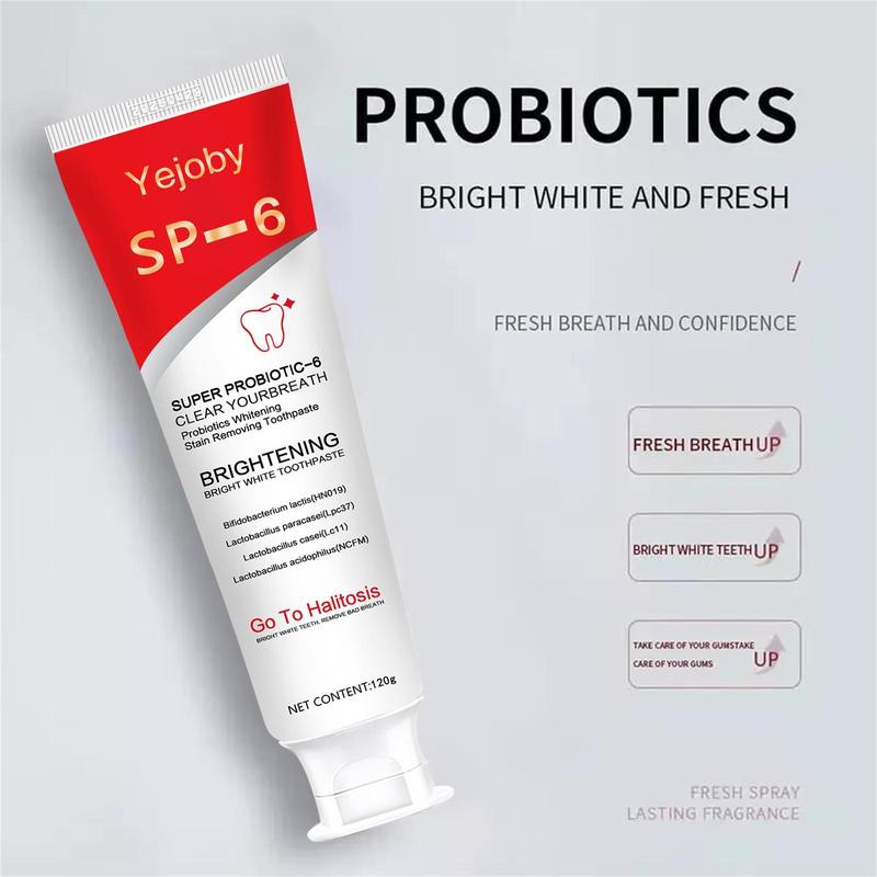 [90% People Choose] Probiotics Bright Brighten Toothpaste, Sp 6 Toothpaste, Sp-6 Brighten Toothpaste,Brighten Toothpaste Sp-6, Sp-6 Probiotics Brighten Toothpaste, Fresh Breath