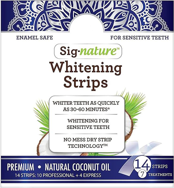 14-pack, dry technology, carefully designed to make your smile whiter Teeth Whitening Strips Daily Oral Coconut