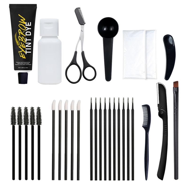 Eyebrow Tinting Kit – DIY Eyebrow Dye Kit, Chestnut Brown, Long-Lasting Waterproof Brow Gel for Natural, Defined, and Fuller Brows, Easy to Use, 20ml, Smudge-Proof, and Quick Application, Perfect for Home Use or Professional Salon Results Makeup Cosmetic