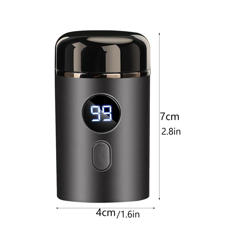 USB Rechargeable Electric Shaver, Portable Washable Mini Travel Smart Shaver, Beard Shaver for Men, Great for Travel, Business, Daily Use, Christmas Gift