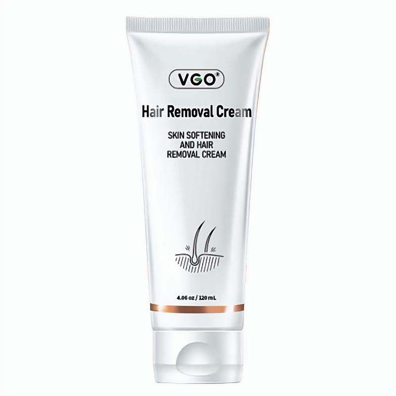 VGO Hair Removal Cream for Women and Men, once taken off, is clean and universal all over the body, mild depilation,120ml 4.06oz Body Care Smooth Cosmetic Wax Gentle Jojoba Sensitive Comfort bodyhair bleach