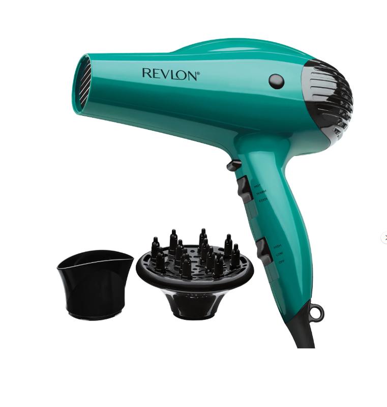 Revlon 1875W IONIC Volume Booster Hair Dryer, Green-Secador de pelo Revlon 1875W IONIC Volume Booster, color verde