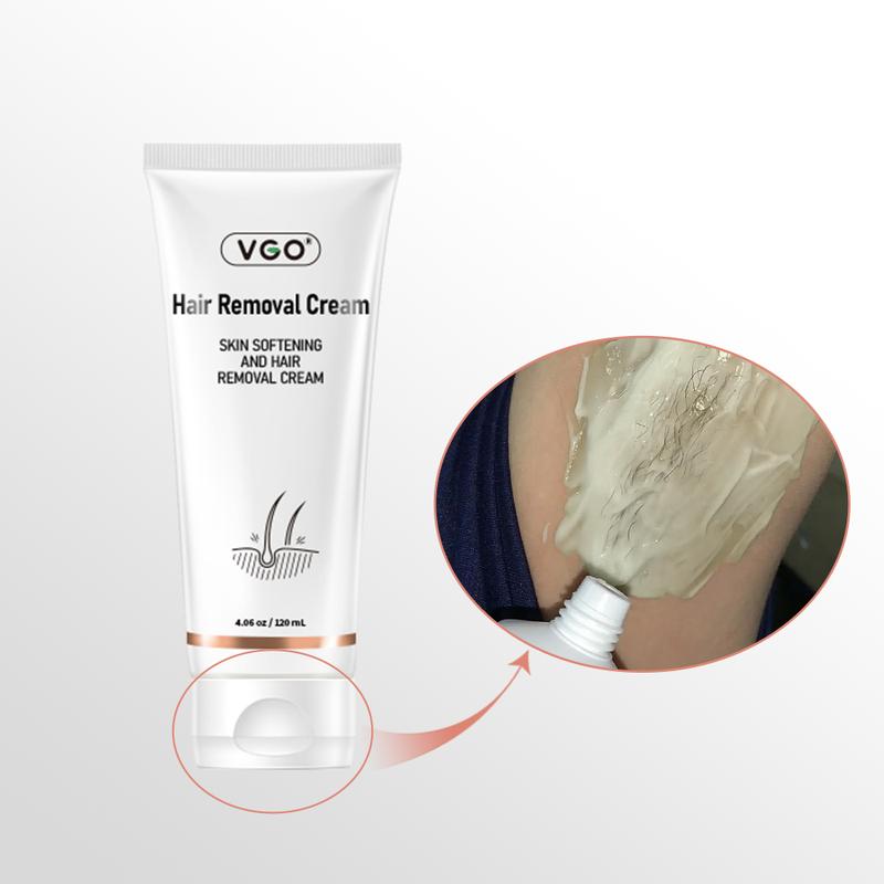 VGO Ultimate Hair Removal Cream: Organic, Gentle, and Confidence-Boosting for Radiant Skin, 120ml 4.6oz