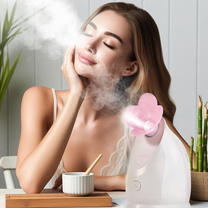 DOMIDO Zephyra Ionic Facial Steamer - Home Spa Warm Mist Humidifier for Deep Cleansing, Hydration & Anti-Aging - Ideal for Pore Care & Skin Rejuvenation