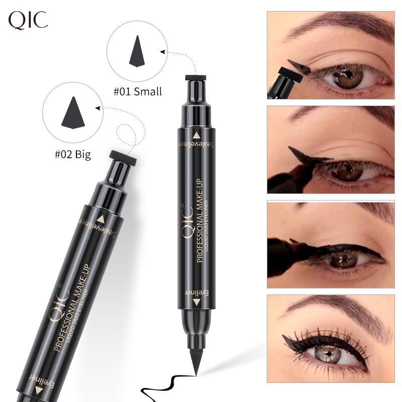 Waterproof Eyeliner Stamp, 1 Count 2 in 1 Long Lasting Eyeliner & Stamp, Professional Convenient Eye Makeup Tool for Women & Girls