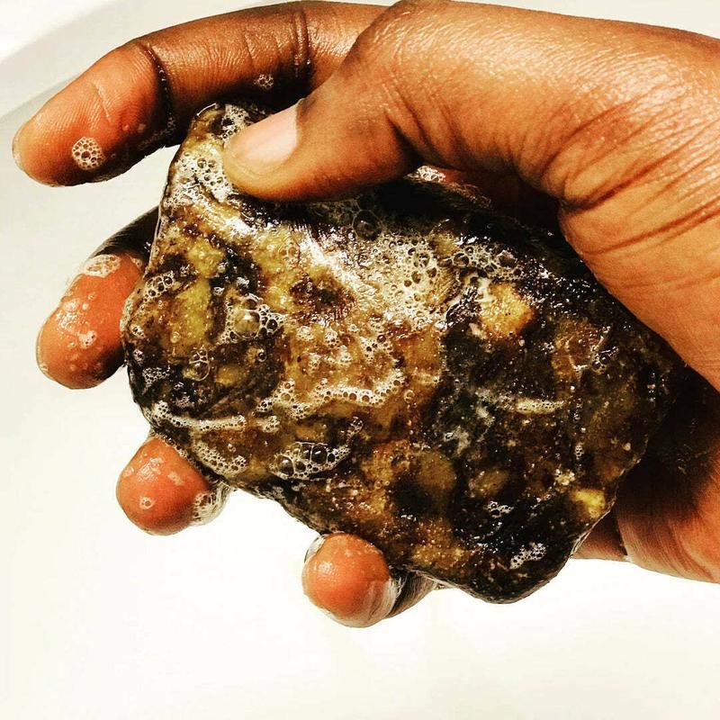 Premium Deep CleansingHandmade African Black Soap NaturalSoap with Shea Butter and Aloe VeraBody Wash Cleanser