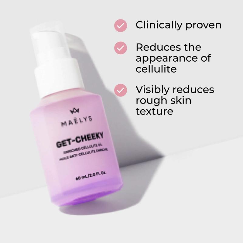 MAËLYS GET-CHEEKY Clinically Proven Enriched Cellulite Oil - With Shea Butter and Vitamin E