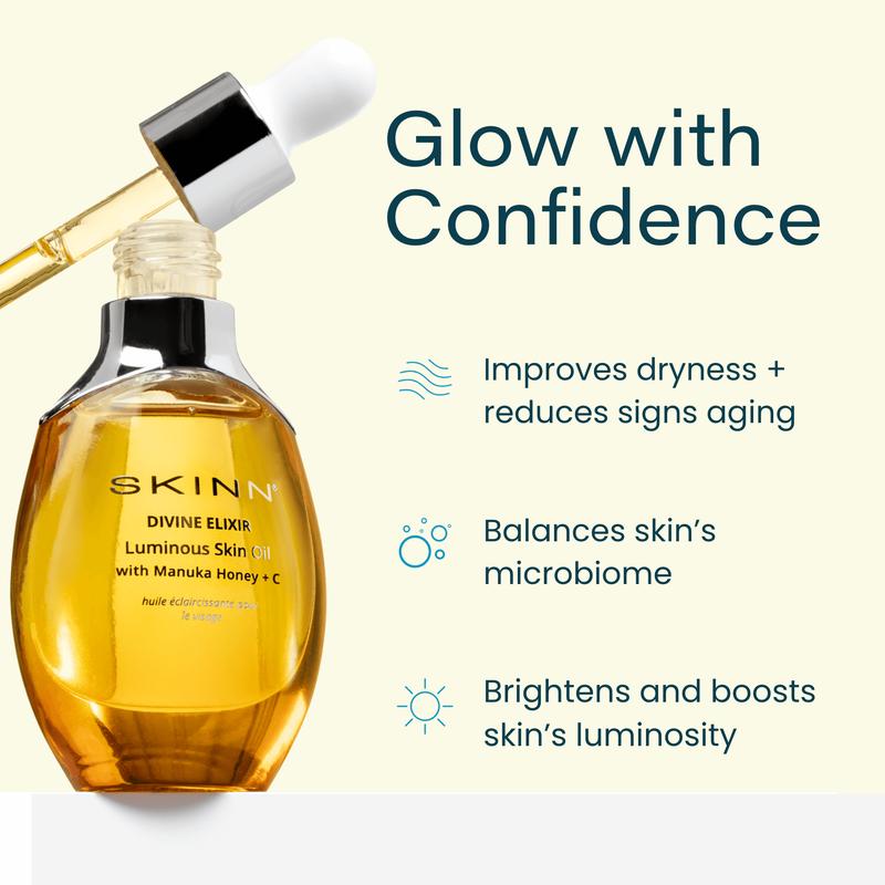 Skinn Cosmetics Divine Elixir Luminous Facial Oil with Manuka Honey + C