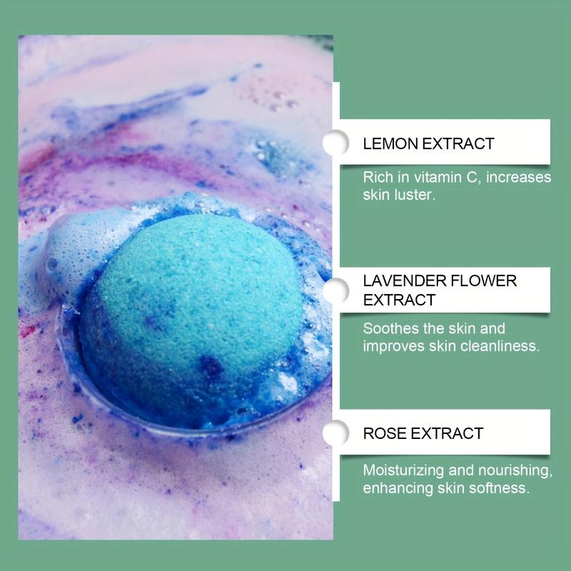 Festival Themed Bath Bomb, 6 Counts box Long-lasting Fragrance Moisturizing & Nourishing Bath Ball, Deep Cleaning Body Care Product for Women & Men