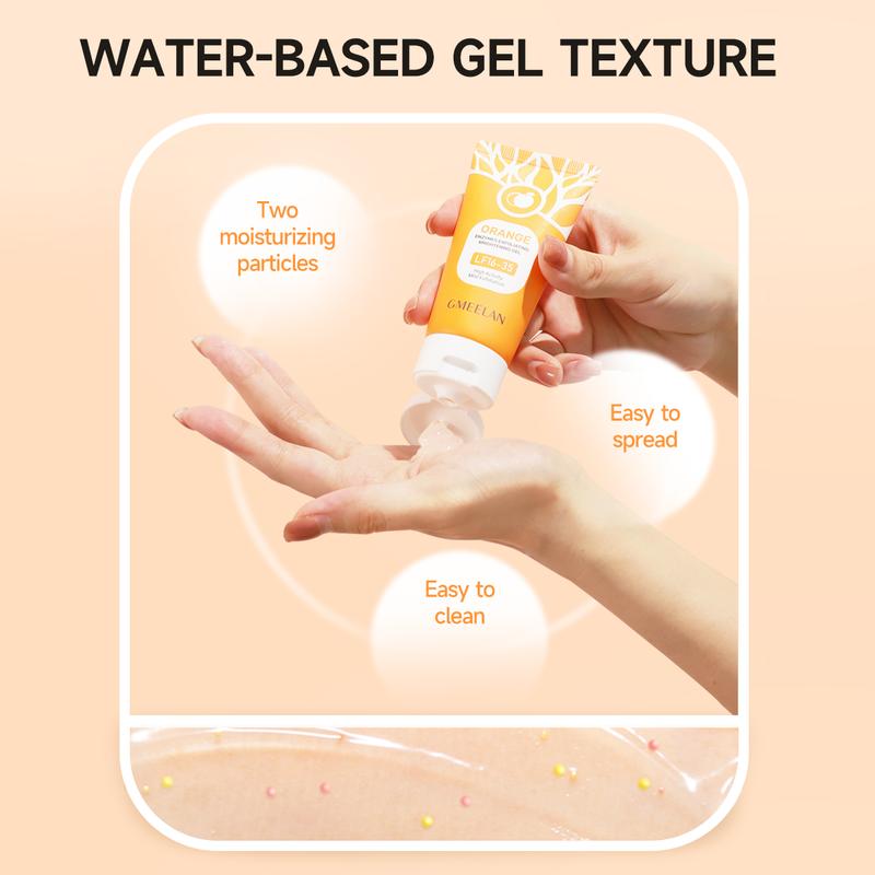 GMEELAN 2pcs Skincare Set With Orange Enzymes Exfoliating Gel 50G Sakura Gluta Underarm Cream 30G