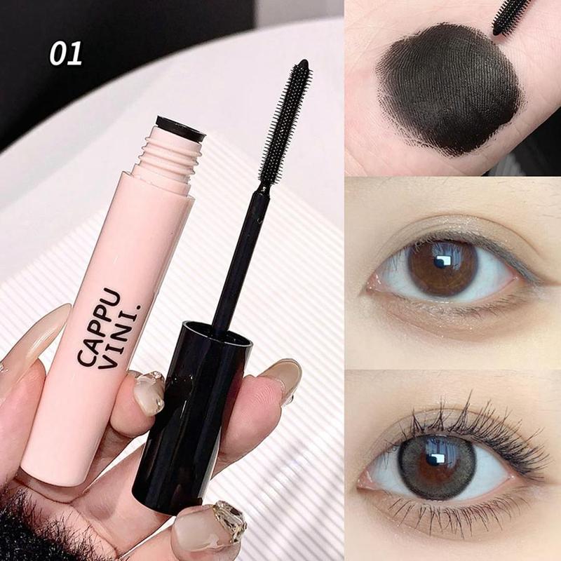 Waterproof Long Lasting Mascara, 1 Count Natural Curl Eyelashes Mascara, Eyelashes Lengthening Volumizing Defining, Professional Eye Makeup Products