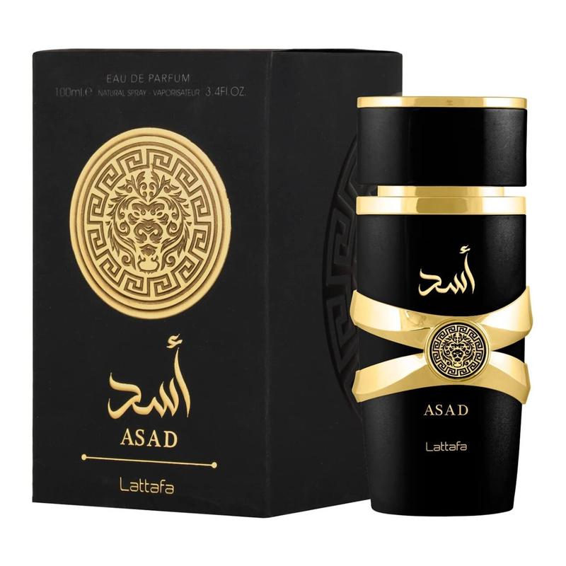 Lattafa Asad Eau de Parfum Spray for Men 3.4 Oz (100ml) Deodorant Gift