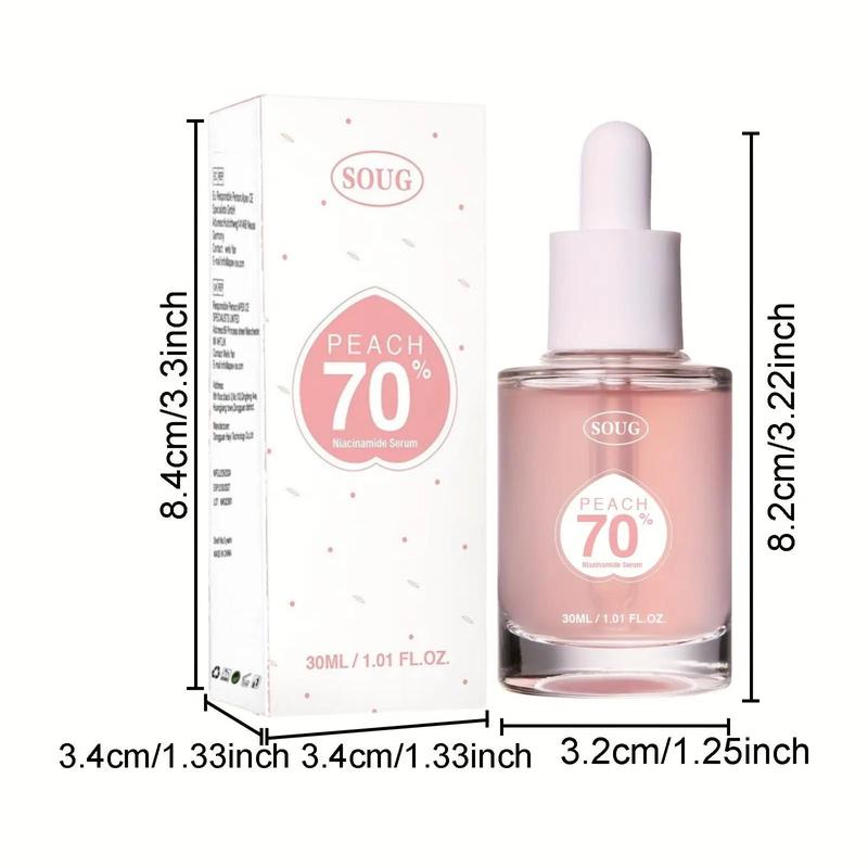 Peach Extract Niacinamide Serum, Hydrating Face Serum, Moisturizing Face Serum for Women, Face Skin Care Products for Daily Use