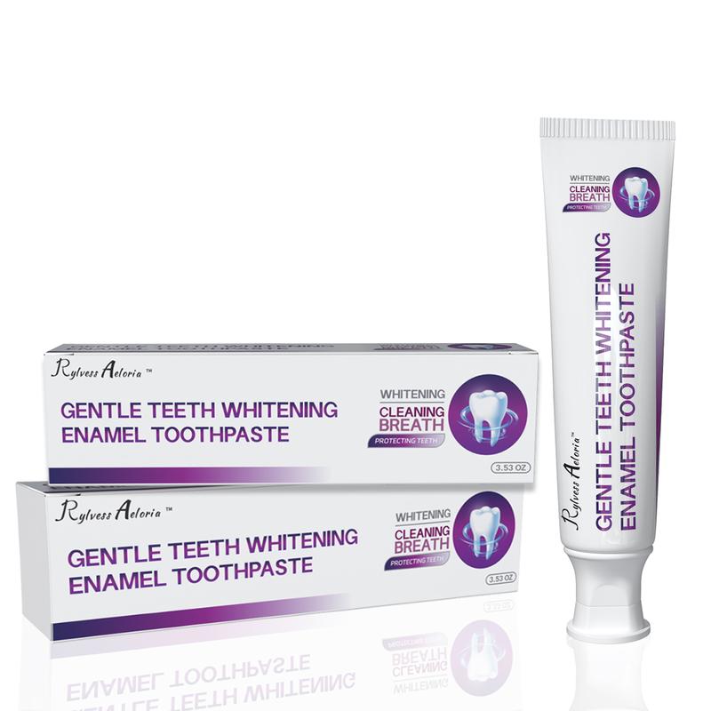 Gentle Teeth Whitening Enamel Toothpaste for Sensitive Teeth-Whitens Teeth, Fights Cavities & Removes Stains, Mint Flavor