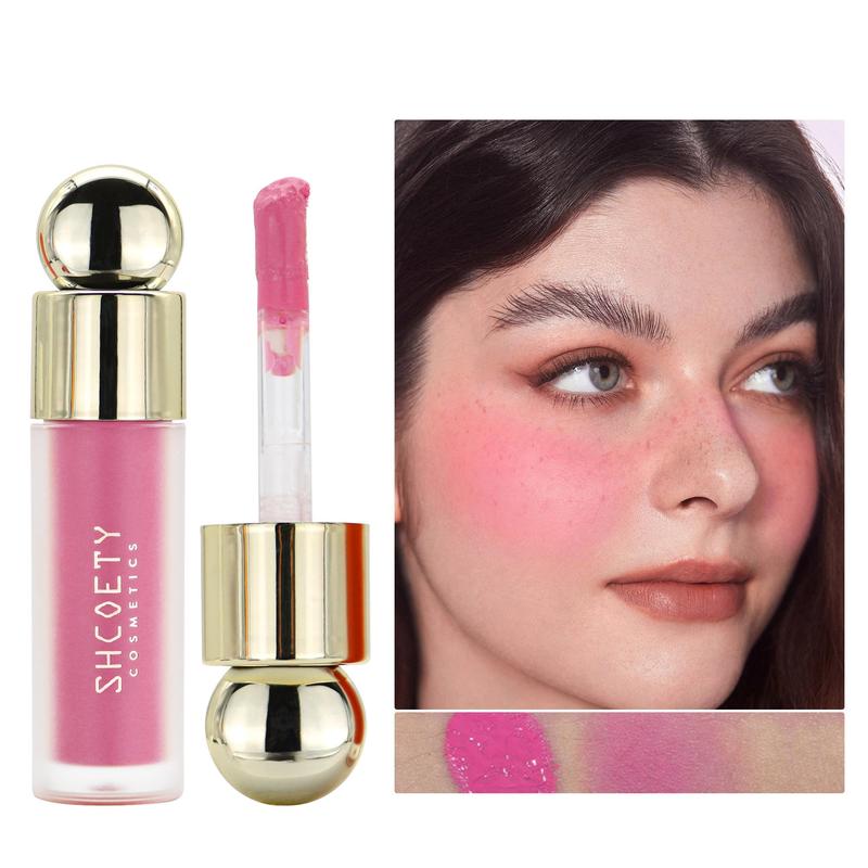 Long Lasting Liquid Blusher, 1 Count Natural Look Blush For Cheeks, Lips, Smudge-proof Blush Stick For Daily Makeup