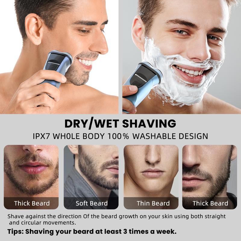 SEJOY 3D Electric Shaver Rotary Shavers with Pop-up Trimmer Rechargeable Gifts