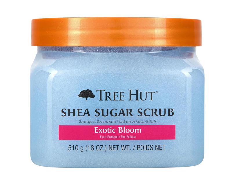 Tree Hut Exotic Bloom Shea Sugar Exfoliating & Hydrating Scrub, 18 oz