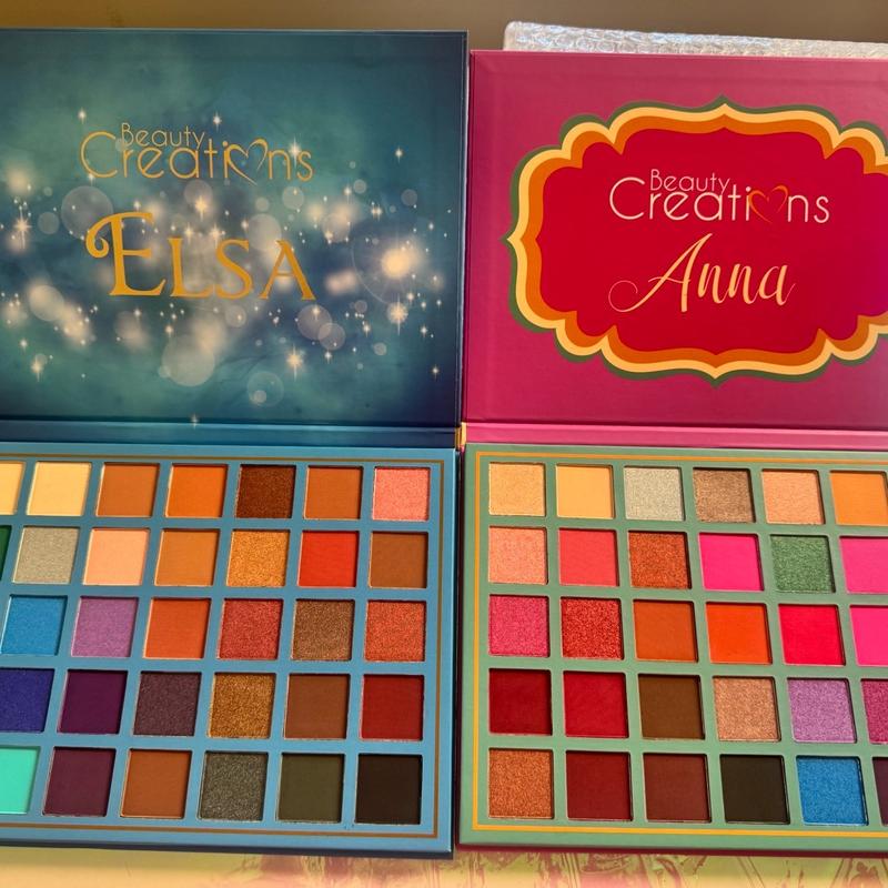 Elsa and Anna Duo Eyeshadow Palettes for Makeup and Cosmetics too faced natural eyes palette