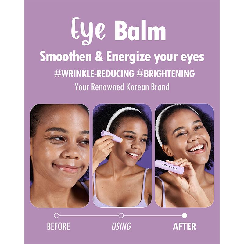 KAHI Eye Balm Multi Eye Brightener Stick & Moisture & Glow Balm - Hydrating Eye Stick & Multi-Purpose Korean Dark Circles & Fine Lines (0.32 fl oz) Brightening Cream