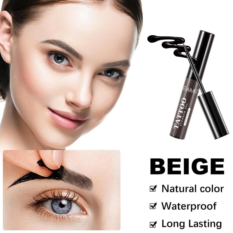 Eyebrow Tinting Gel, 1 Set Long Lasting Waterproof Peel Eyebrow Tinting Kit, Easy To Apply, Natural Eyebrow Makeup Tool for Women