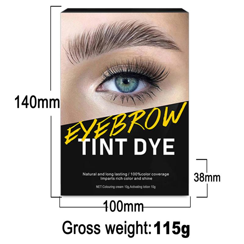 Eyebrow Tinting Kit – DIY Eyebrow Dye Kit, Chestnut Brown, Long-Lasting Waterproof Brow Gel for Natural, Defined, and Fuller Brows, Easy to Use, 20ml, Smudge-Proof, and Quick Application, Perfect for Home Use or Professional Salon Results Makeup Cosmetic