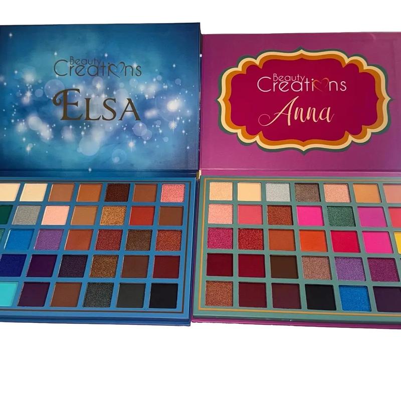 Elsa and Anna Duo Eyeshadow Palettes for Makeup and Cosmetics too faced natural eyes palette