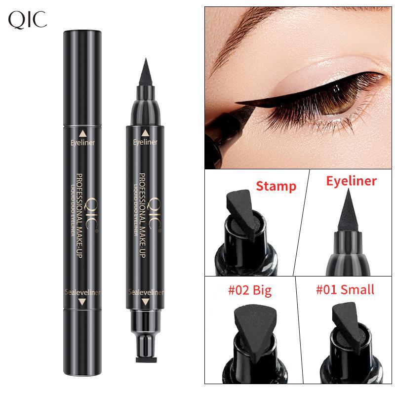 Waterproof Eyeliner Stamp, 1 Count 2 in 1 Long Lasting Eyeliner & Stamp, Professional Convenient Eye Makeup Tool for Women & Girls